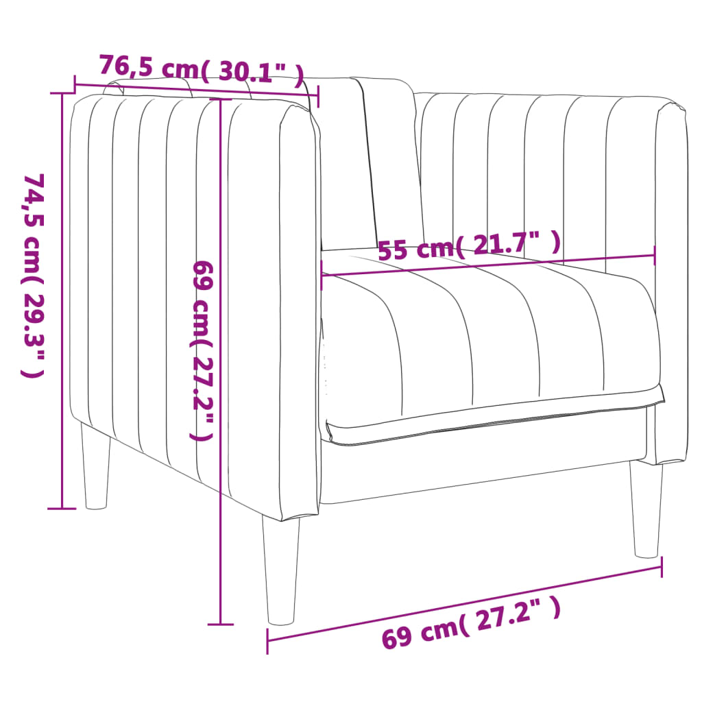 Fauteuil stof donkerbruin is nu te koop bij PeponiXL, paradijselijk wonen!