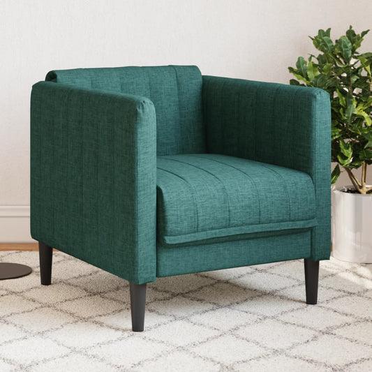 Fauteuil stof donkergroen is nu te koop bij PeponiXL, paradijselijk wonen!