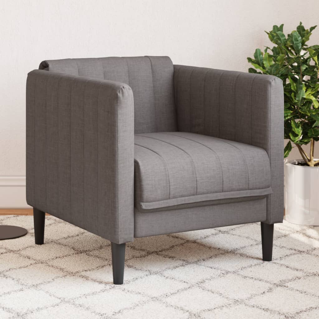 Fauteuil stof taupe is nu te koop bij PeponiXL, paradijselijk wonen!