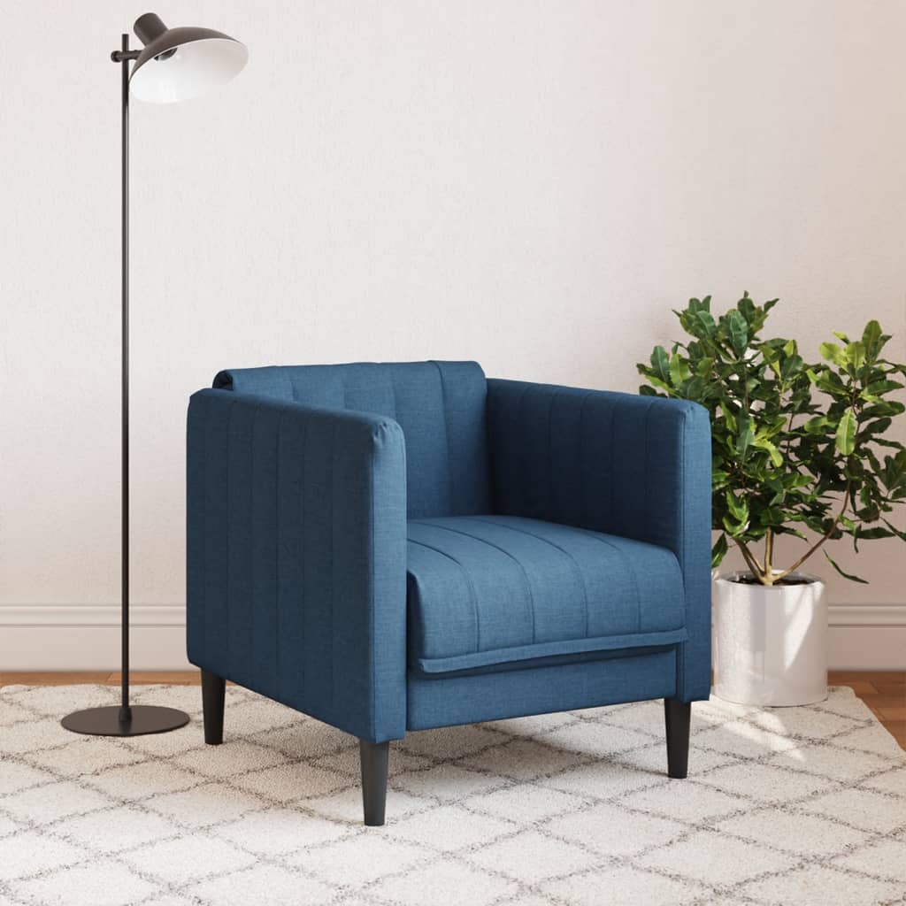 Fauteuil stof blauw is nu te koop bij PeponiXL, paradijselijk wonen!