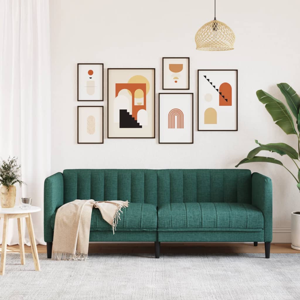 Tweezitsbank stof donkergroen is nu te koop bij PeponiXL, paradijselijk wonen!
