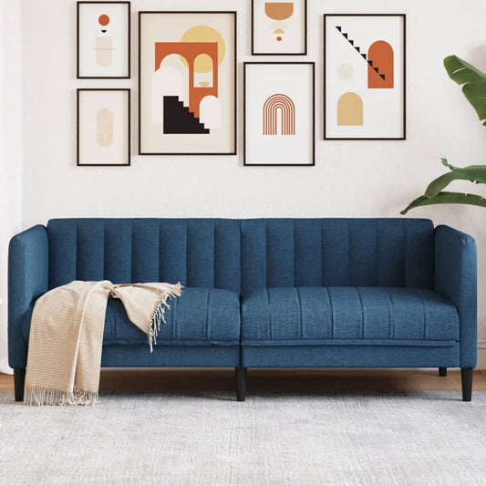 2-zitsbank stof blauw is nu te koop bij PeponiXL, paradijselijk wonen!
