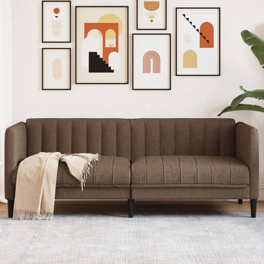 Bank 2-zits kunstsuède bruin is nu te koop bij PeponiXL, paradijselijk wonen!