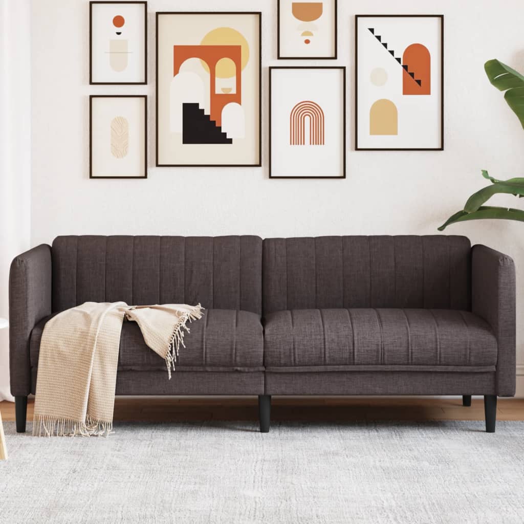 Driezitsbank stof donkerbruin is nu te koop bij PeponiXL, paradijselijk wonen!