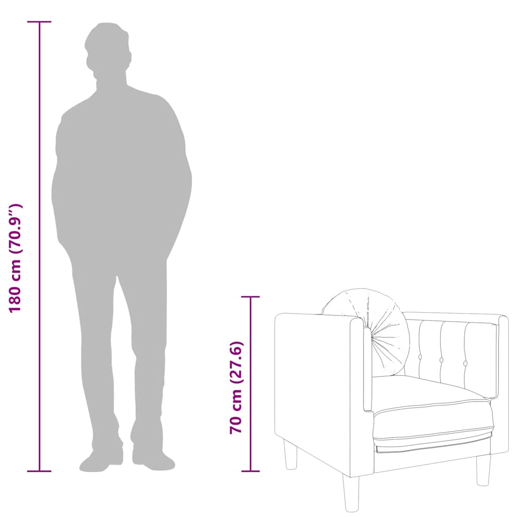 Fauteuil met kussen fluweel crèmekleurig is nu te koop bij PeponiXL, paradijselijk wonen!