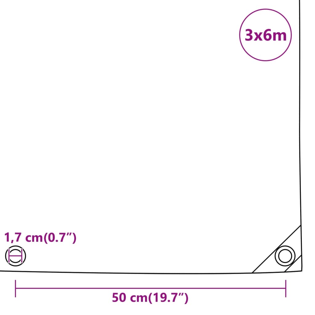 Dekzeil 650 g/m² 3x6 m antracietkleurig is nu te koop bij PeponiXL, paradijselijk wonen!