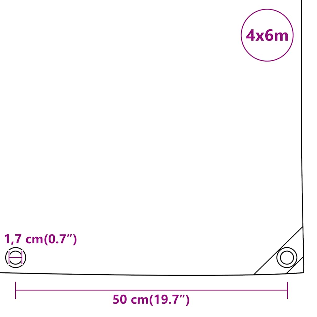 Dekzeil 650 g/m² 4x6 m antracietkleurig is nu te koop bij PeponiXL, paradijselijk wonen!