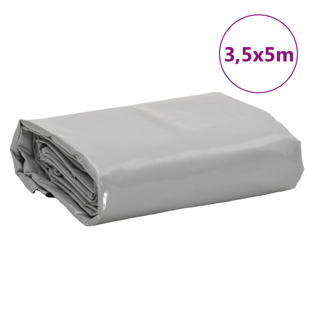 Dekzeil 650 g/m² 3,5x5 m grijs is nu te koop bij PeponiXL, paradijselijk wonen!