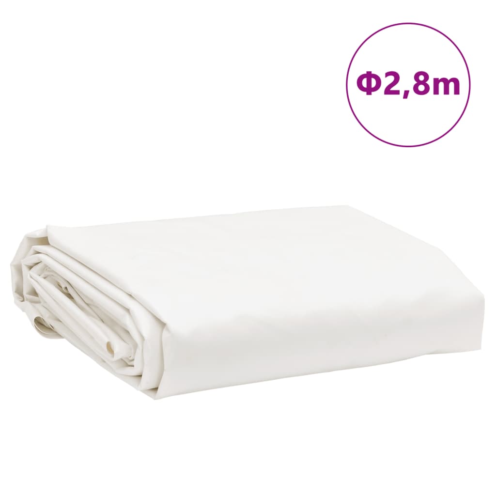 Dekzeil 650 g/m² Ø 2,8 m wit is nu te koop bij PeponiXL, paradijselijk wonen!