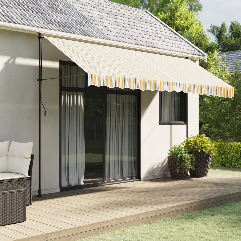 Vervangingsdoek voor luifel gestreept 4x3 m meerkleurig is nu te koop bij PeponiXL, paradijselijk wonen!