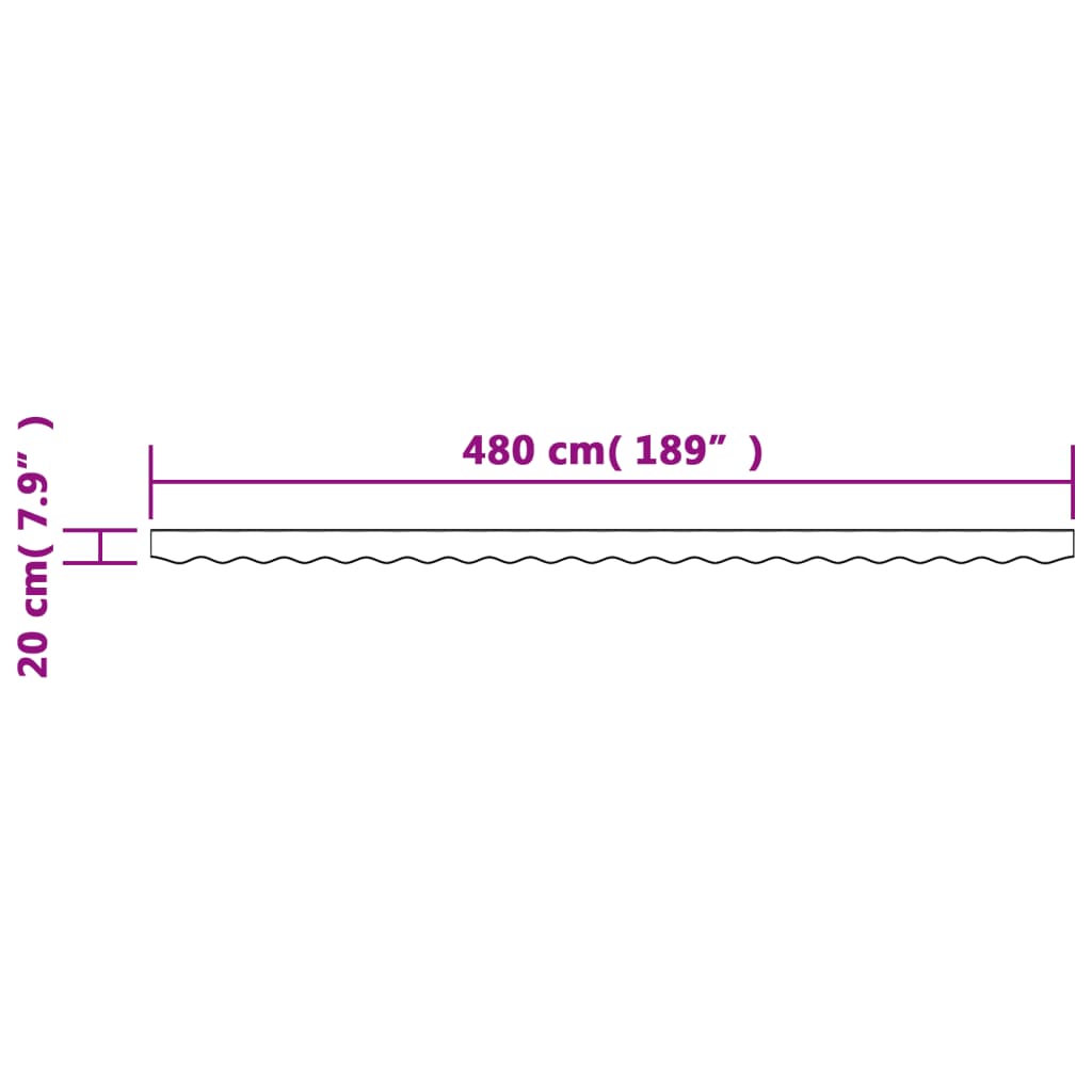 Vervangingsdoek voor luifelrok gestreept 5 m crèmekleurig is nu te koop bij PeponiXL, paradijselijk wonen!