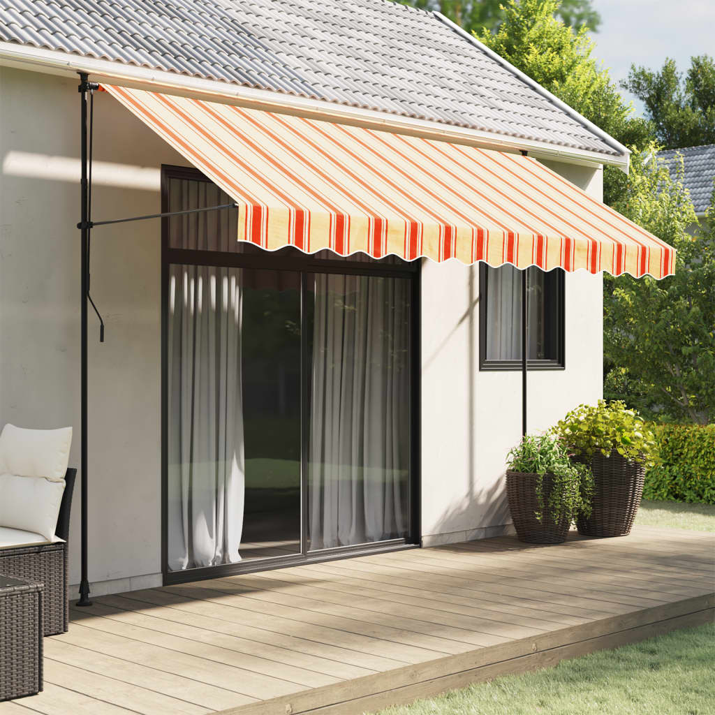Vervangingsdoek voor luifelrok gestreept 3,5 m geel en oranje is nu te koop bij PeponiXL, paradijselijk wonen!