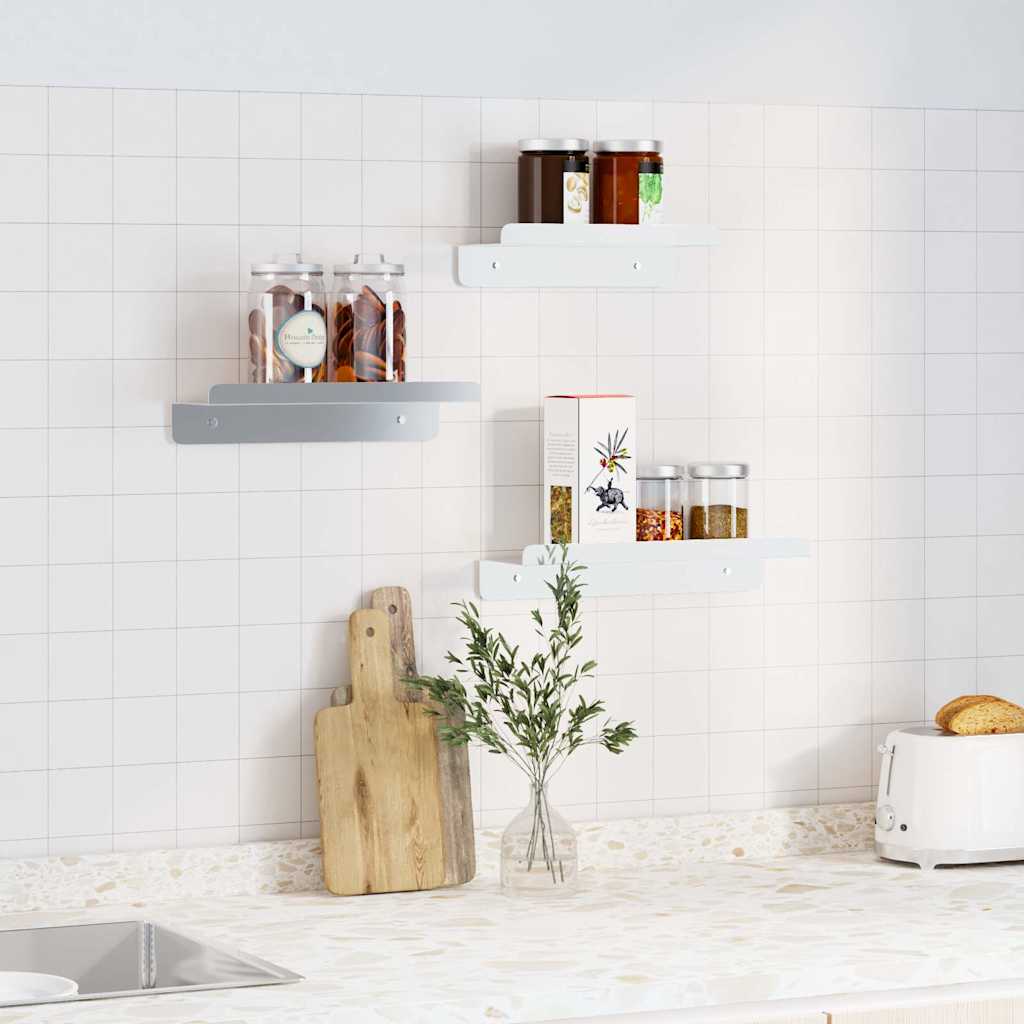 Wandschappen 3 st roestvrijstaal zilverkleurig is nu te koop bij PeponiXL, paradijselijk wonen!