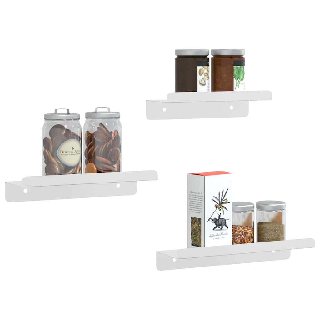 Wandschappen 3 st roestvrijstaal zilverkleurig is nu te koop bij PeponiXL, paradijselijk wonen!