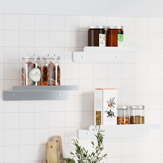Wandschappen 3 st roestvrijstaal zilverkleurig is nu te koop bij PeponiXL, paradijselijk wonen!