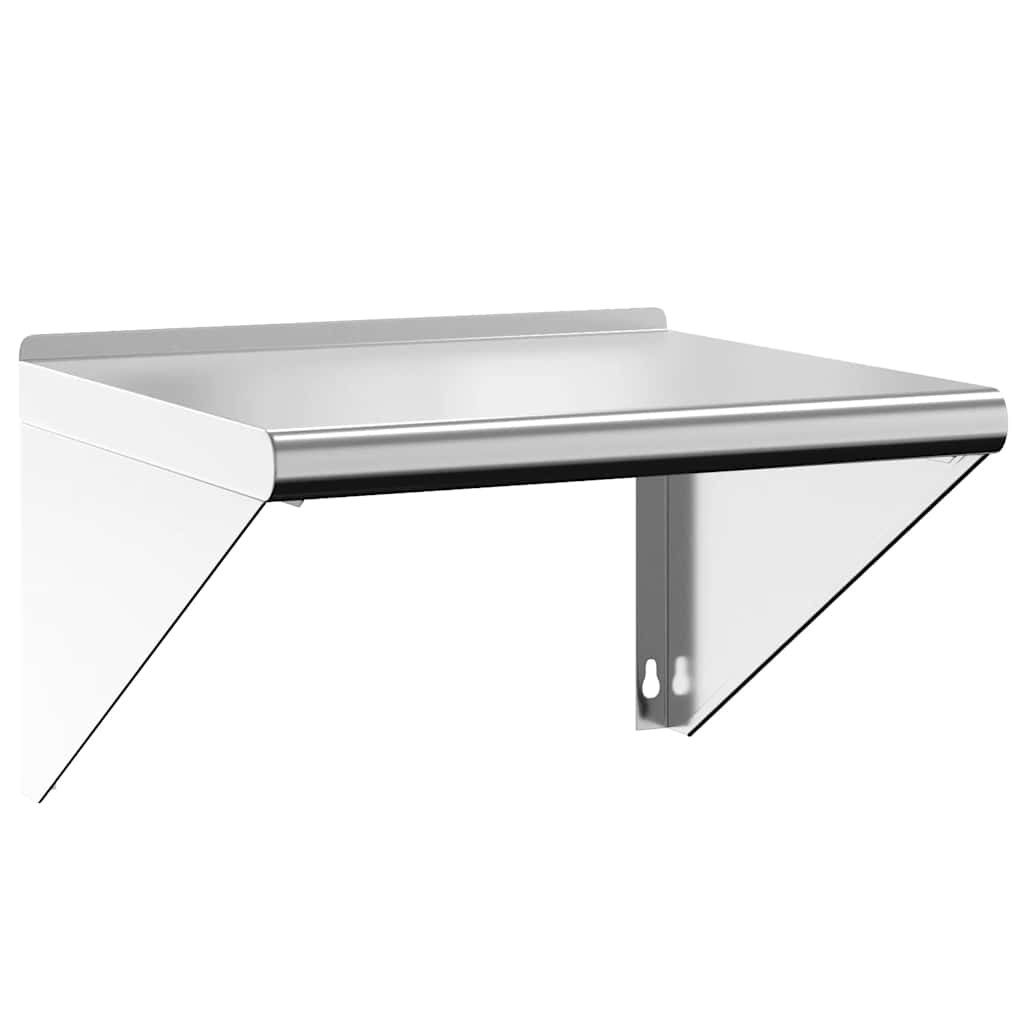 Wandschap 50x45x31 cm roestvrijstaal zilverkleurig is nu te koop bij PeponiXL, paradijselijk wonen!