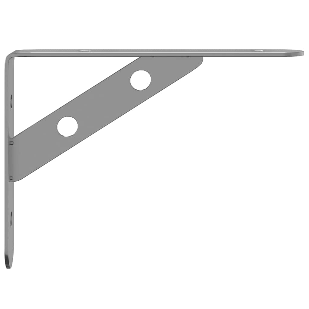 Plankdragers 4 st 15x2,5x11,5 cm roestvrijstaal zilverkleurig is nu te koop bij PeponiXL, paradijselijk wonen!