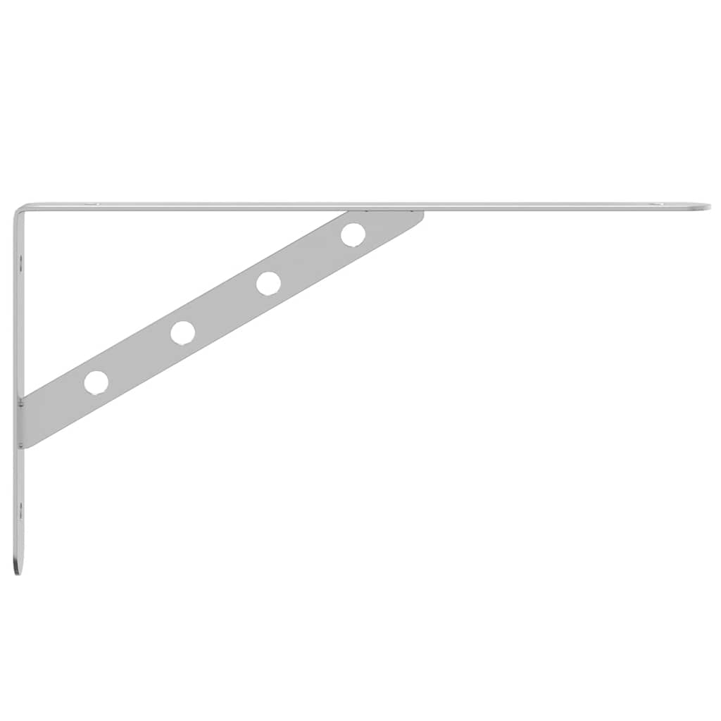 Plankdragers 4 st 30x2,5x15,5 cm roestvrijstaal zilverkleurig is nu te koop bij PeponiXL, paradijselijk wonen!