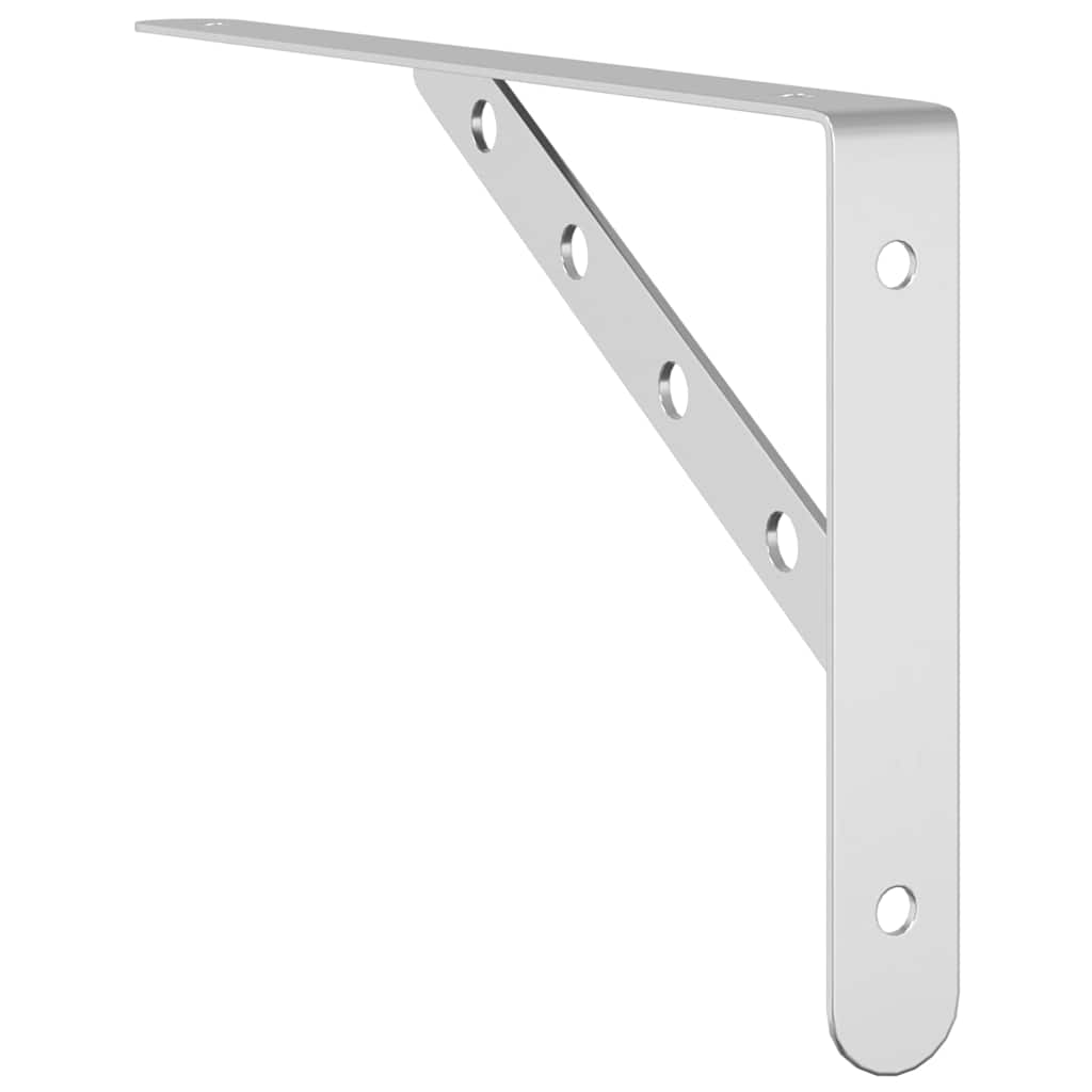 Plankdragers 4 st 30x2,5x15,5 cm roestvrijstaal zilverkleurig is nu te koop bij PeponiXL, paradijselijk wonen!