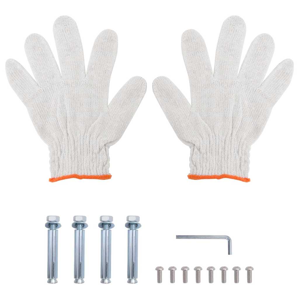 Wandschap 2-laags 100x40x60 cm roestvrijstaal zilverkleurig is nu te koop bij PeponiXL, paradijselijk wonen!