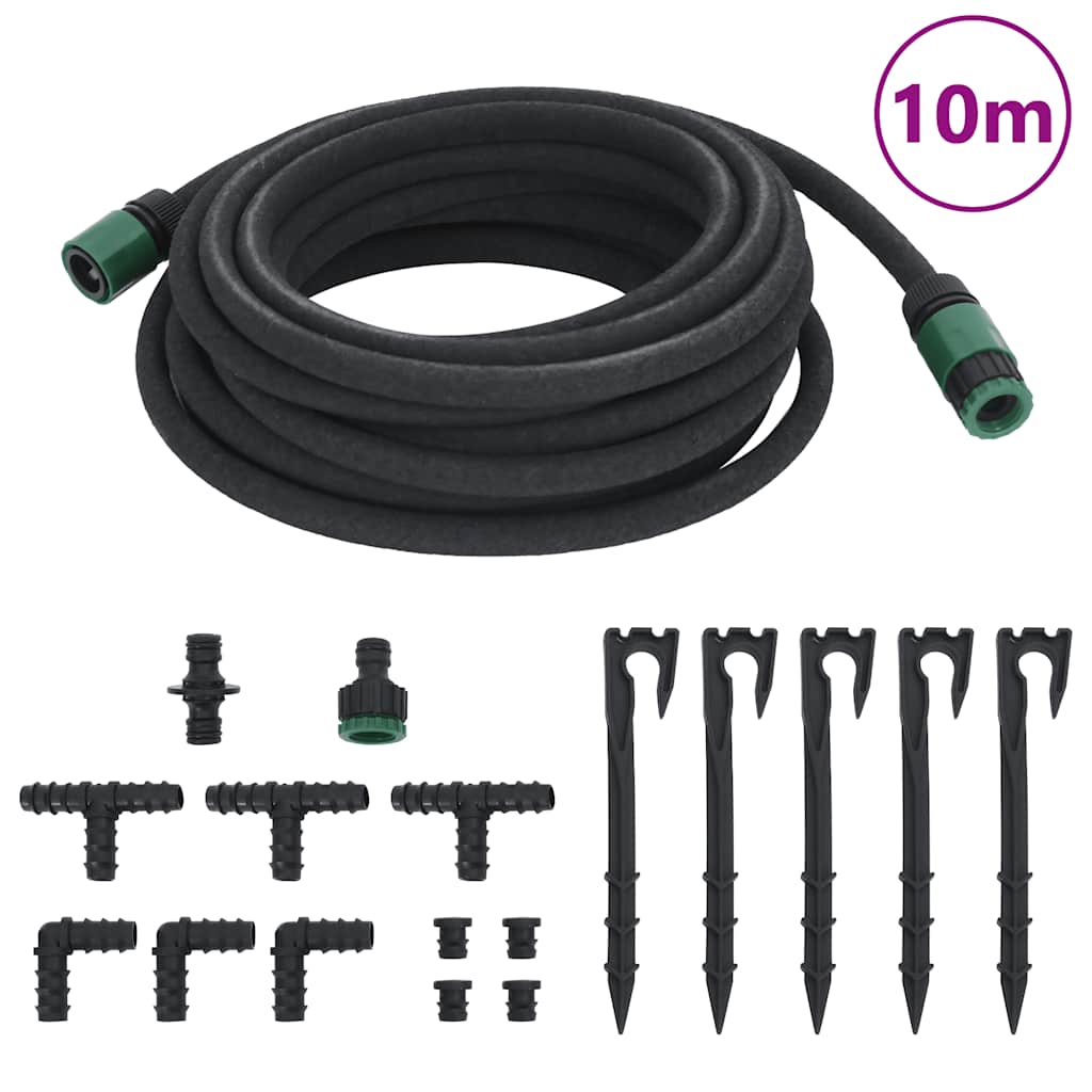 Druppelslang 0,6'' 10 m rubber zwart is nu te koop bij PeponiXL, paradijselijk wonen!
