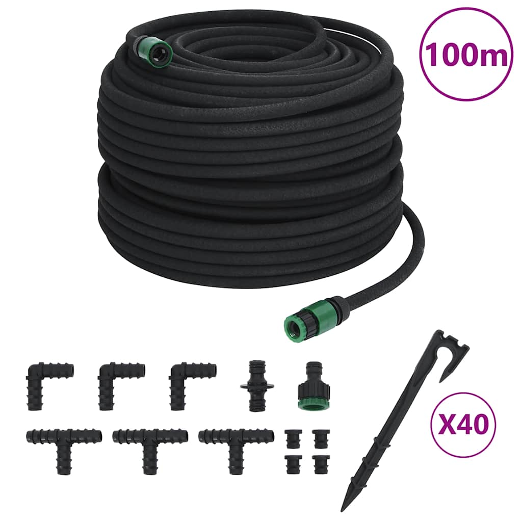 Druppelslang 0,6'' 100 m rubber zwart is nu te koop bij PeponiXL, paradijselijk wonen!