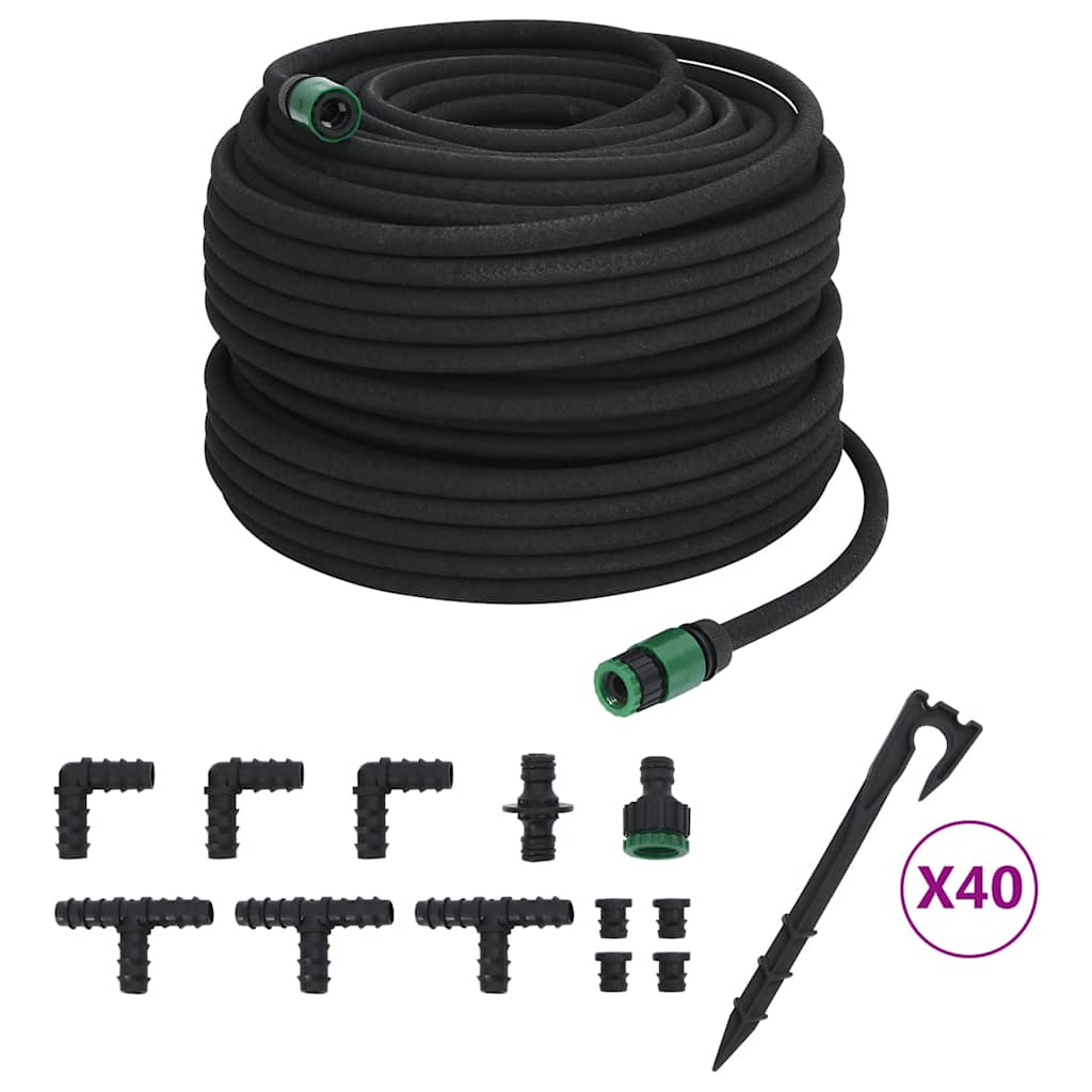 Druppelslang 0,6'' 100 m rubber zwart is nu te koop bij PeponiXL, paradijselijk wonen!