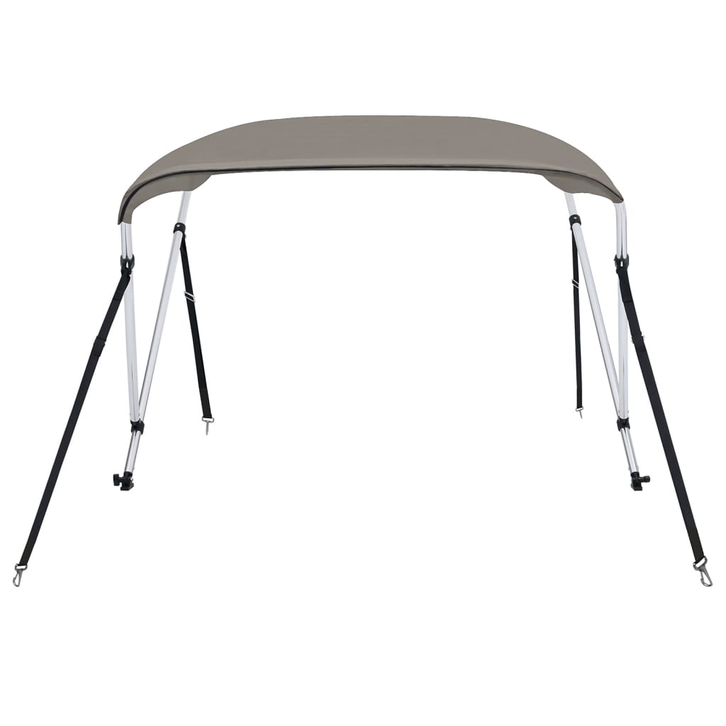 Biminitop 2 bogen 150x120x110 cm grijs is nu te koop bij PeponiXL, paradijselijk wonen!