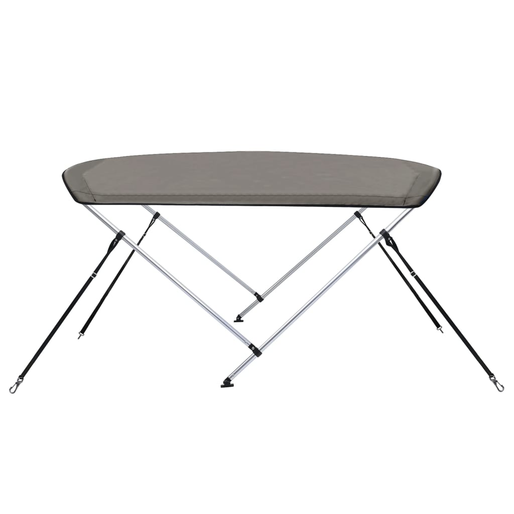 Biminitop 2 bogen 150x120x110 cm grijs is nu te koop bij PeponiXL, paradijselijk wonen!