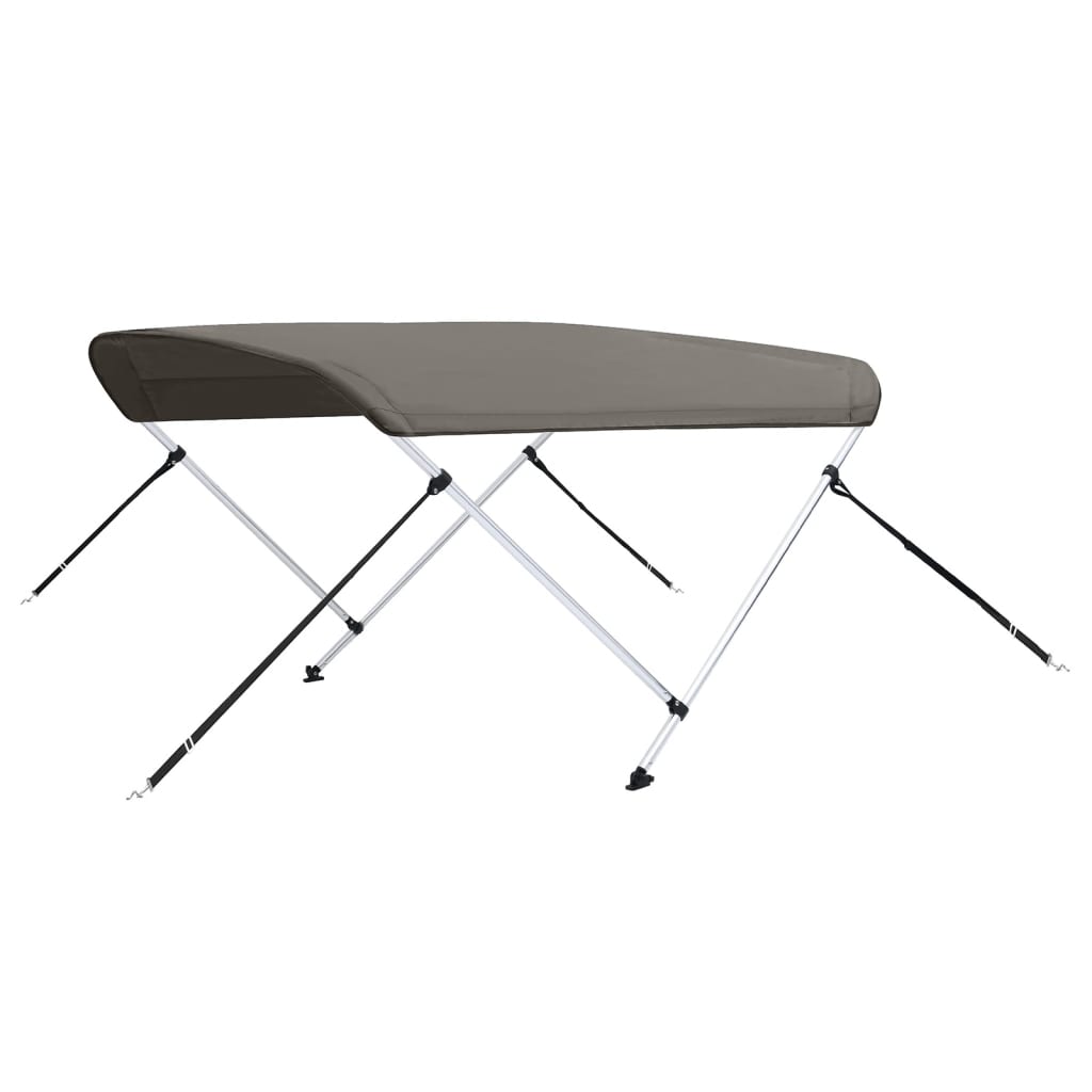 Biminitop 2 bogen 150x120x110 cm grijs is nu te koop bij PeponiXL, paradijselijk wonen!