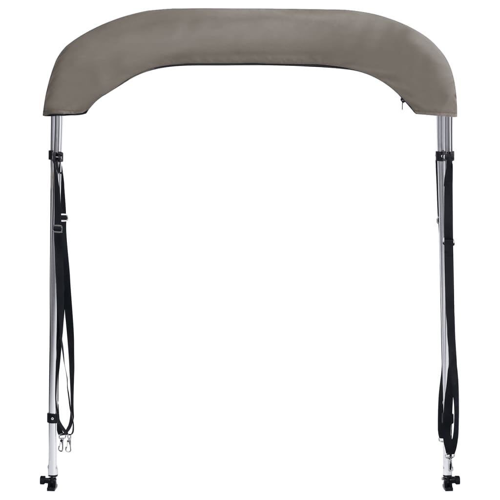 Biminitop 2 bogen 180x130x110 cm grijs is nu te koop bij PeponiXL, paradijselijk wonen!