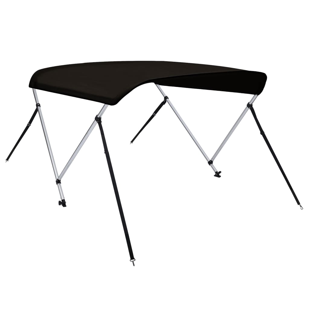 Biminitop 2 bogen 150x120x110 cm zwart is nu te koop bij PeponiXL, paradijselijk wonen!