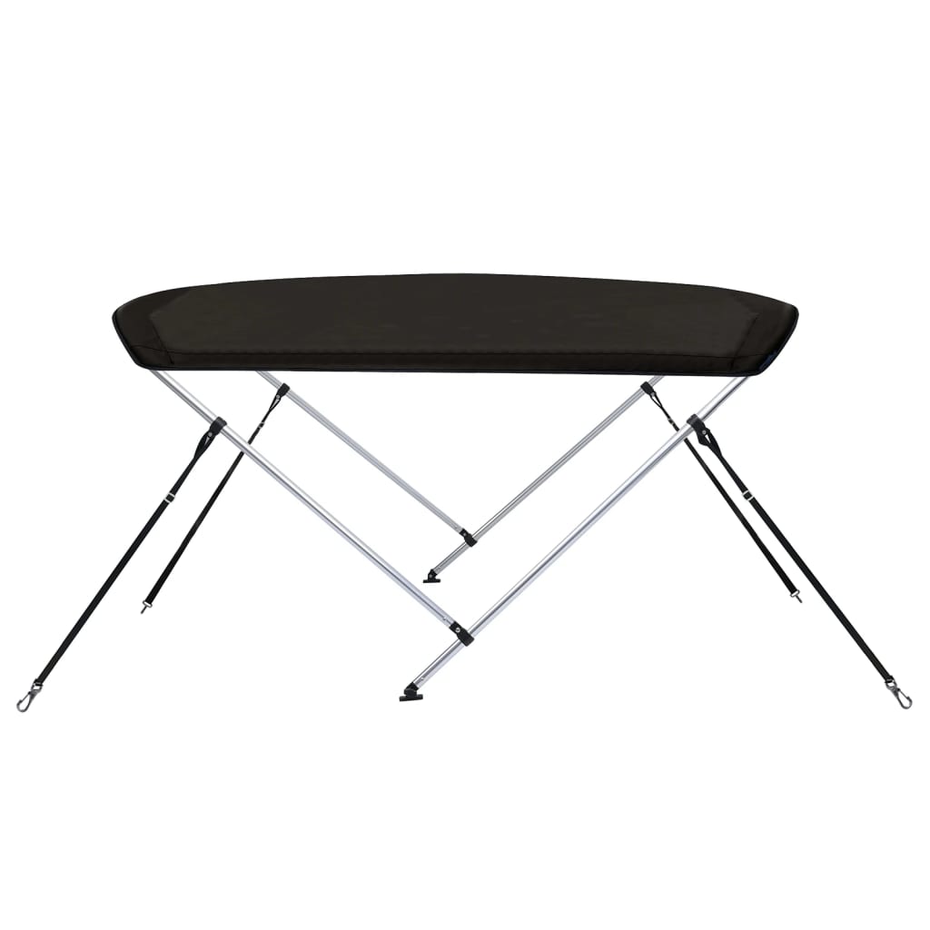 Biminitop 2 bogen 150x120x110 cm zwart is nu te koop bij PeponiXL, paradijselijk wonen!