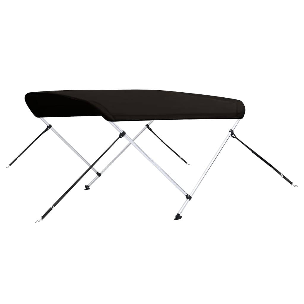 Biminitop 2 bogen 180x150x110 cm zwart is nu te koop bij PeponiXL, paradijselijk wonen!