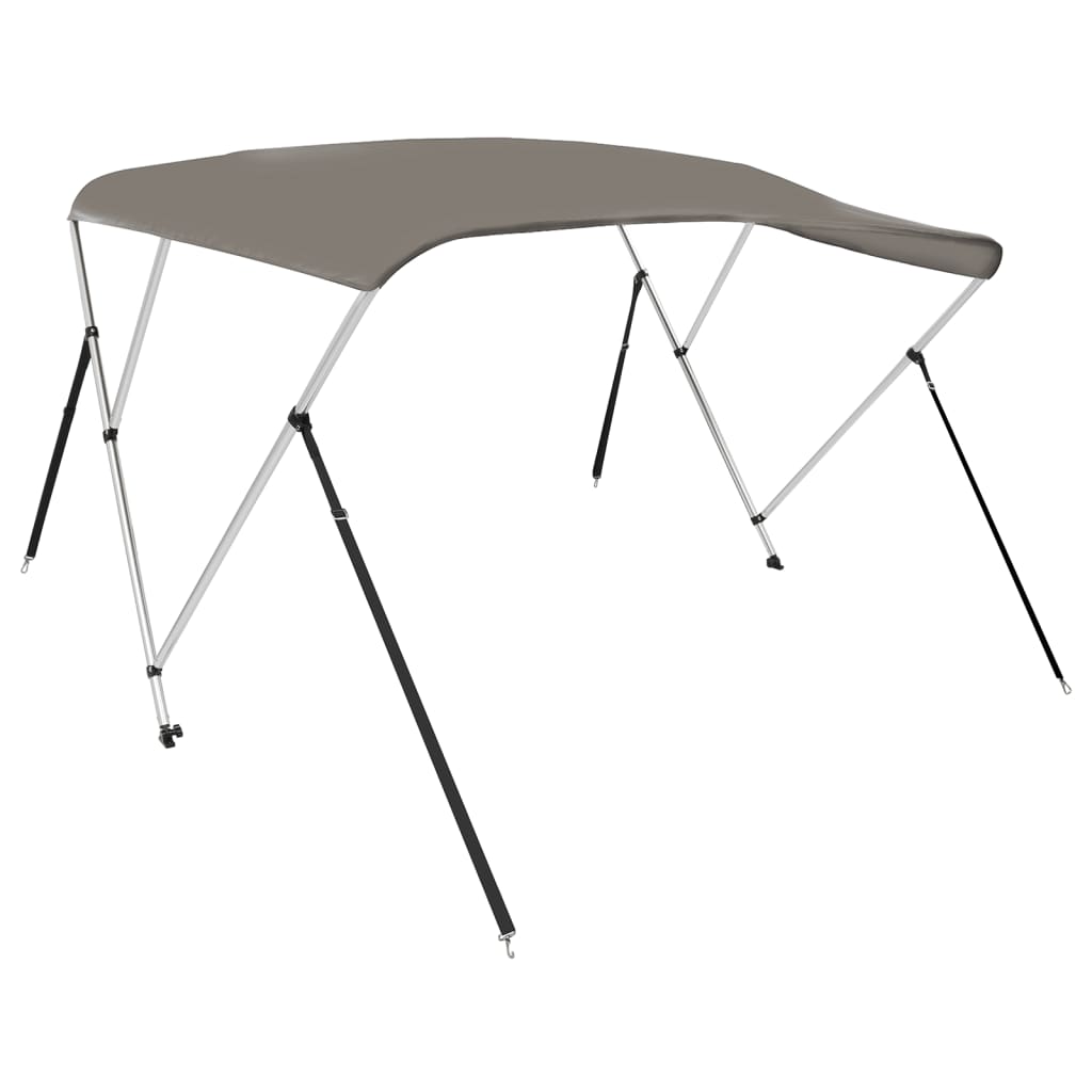 Biminitop 3 bogen 183x140x137 cm grijs is nu te koop bij PeponiXL, paradijselijk wonen!