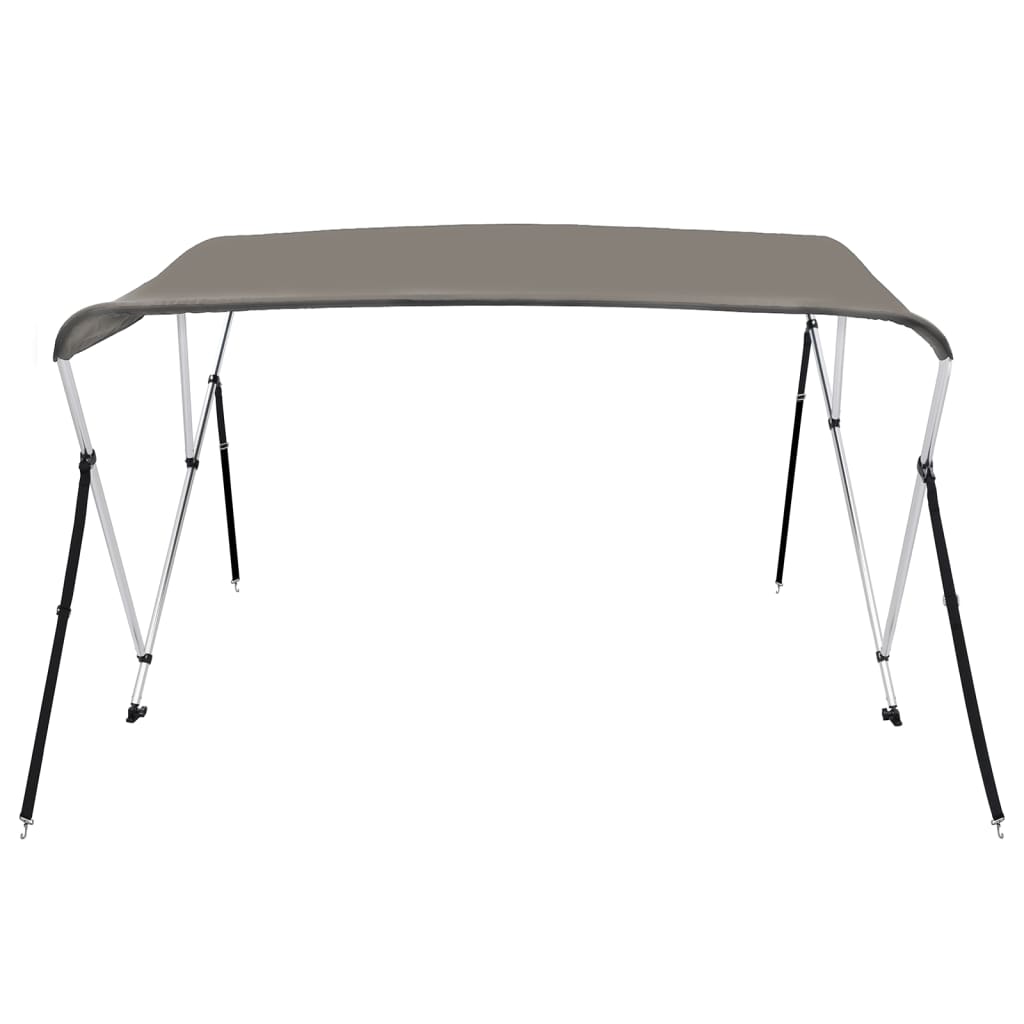 Biminitop 3 bogen 183x140x137 cm grijs is nu te koop bij PeponiXL, paradijselijk wonen!