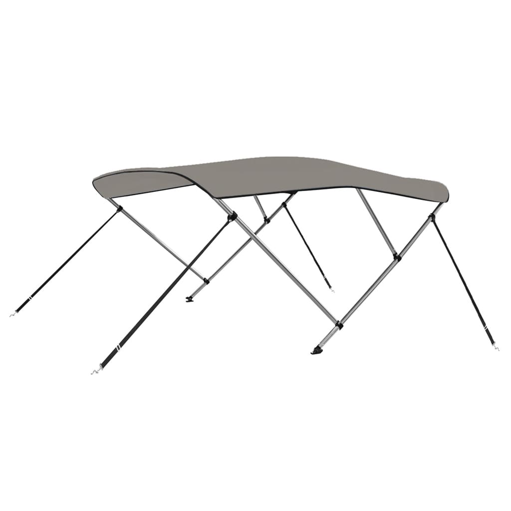 Biminitop 3 bogen 183x140x137 cm grijs is nu te koop bij PeponiXL, paradijselijk wonen!