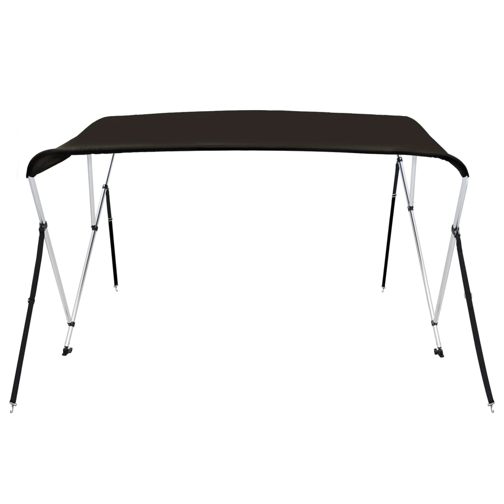 Biminitop 3 bogen 183x140x137 cm zwart is nu te koop bij PeponiXL, paradijselijk wonen!