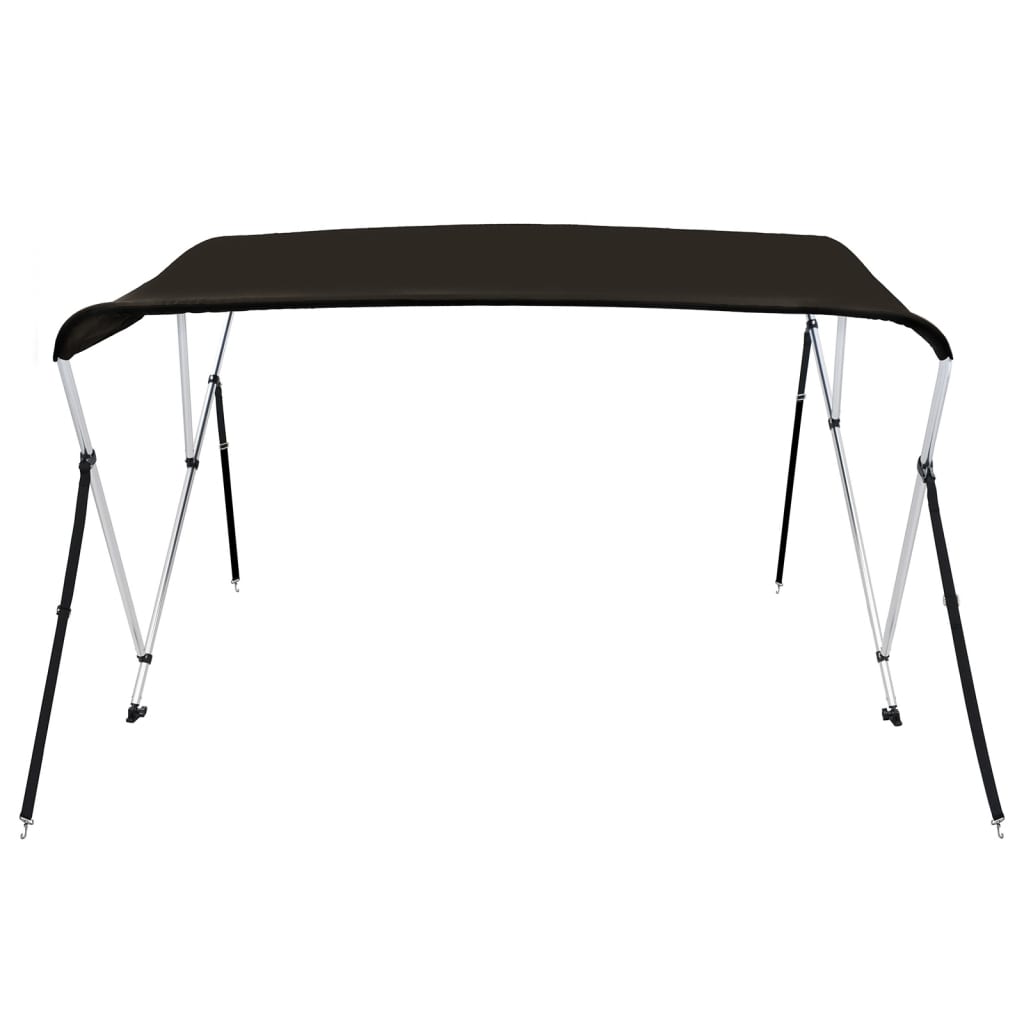 Biminitop 3 bogen 183x160x137 cm zwart is nu te koop bij PeponiXL, paradijselijk wonen!