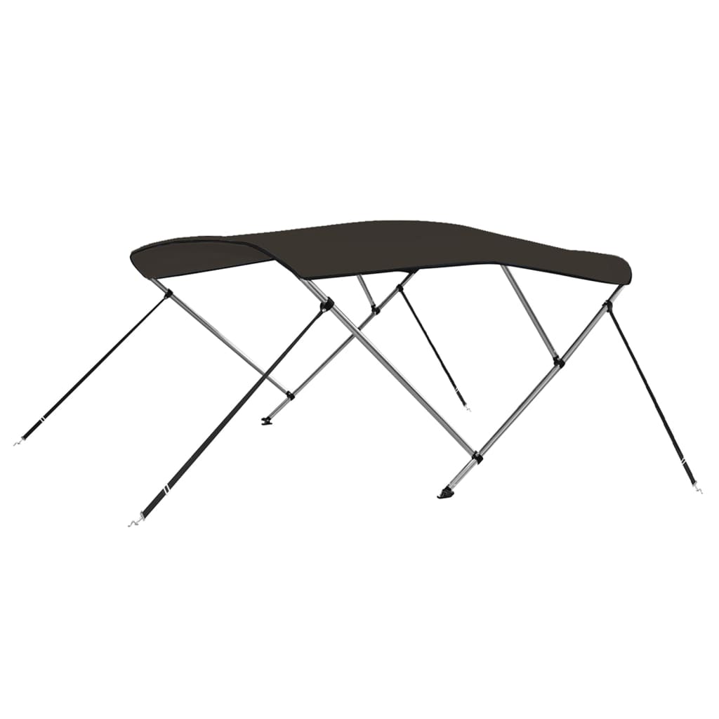 Biminitop 3 bogen 183x160x137 cm zwart is nu te koop bij PeponiXL, paradijselijk wonen!
