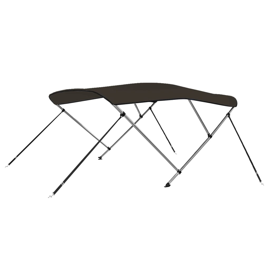 Biminitop 3 bogen 183x196x137 cm zwart is nu te koop bij PeponiXL, paradijselijk wonen!