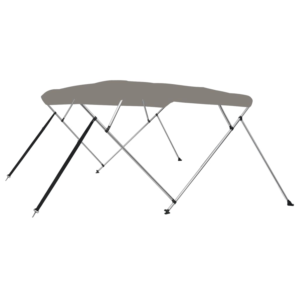 Biminitop 4 bogen 243x180x137 cm grijs is nu te koop bij PeponiXL, paradijselijk wonen!