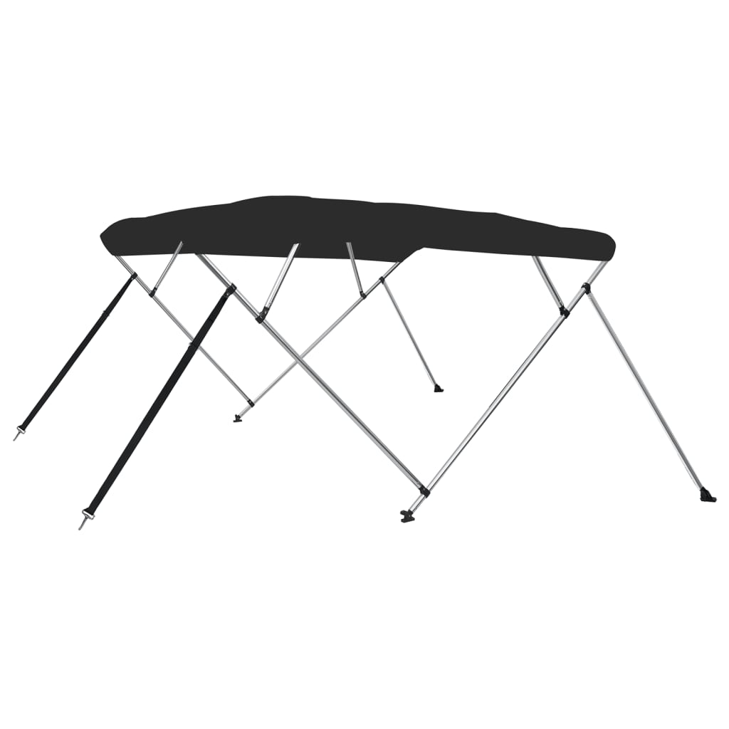Biminitop 4 bogen 243x196x137 cm zwart is nu te koop bij PeponiXL, paradijselijk wonen!