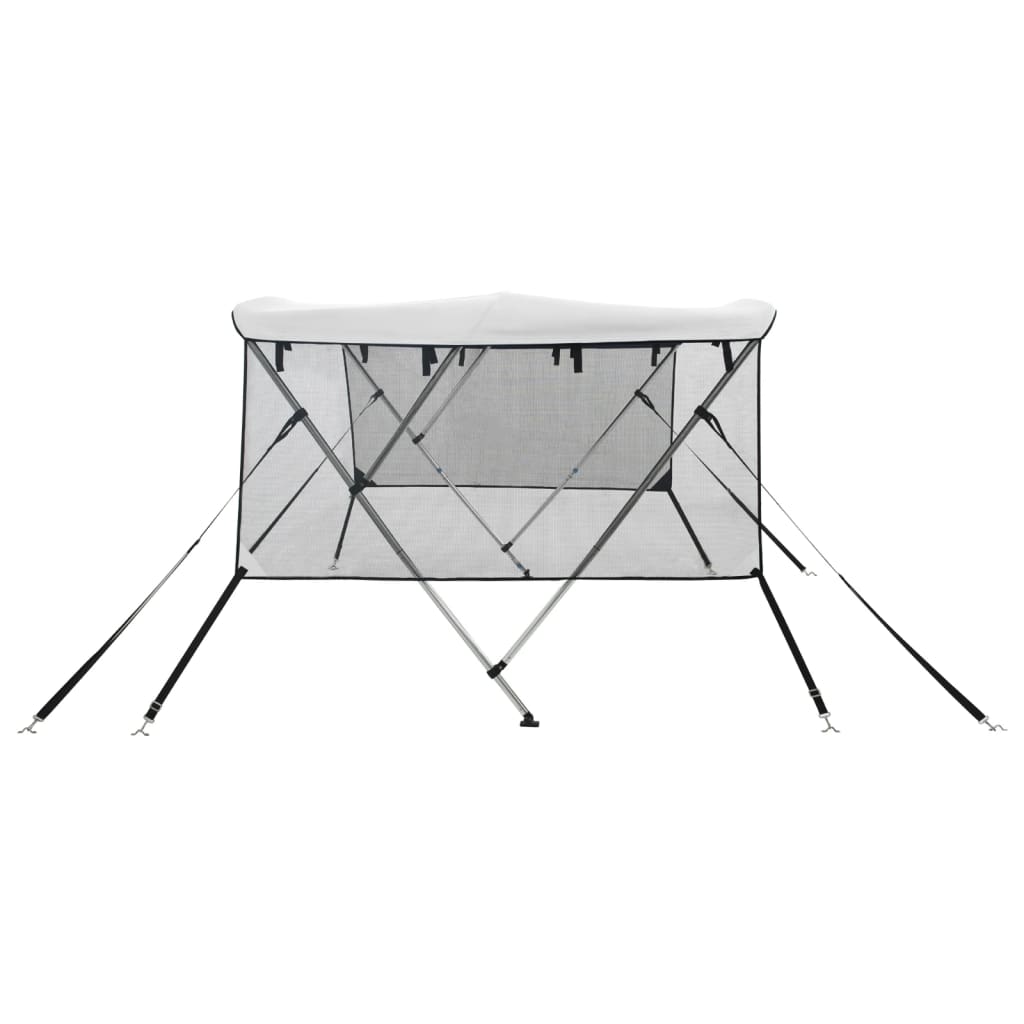 Biminitop 3 bogen met mesh zijwanden 183x(185-198)x137 cm is nu te koop bij PeponiXL, paradijselijk wonen!