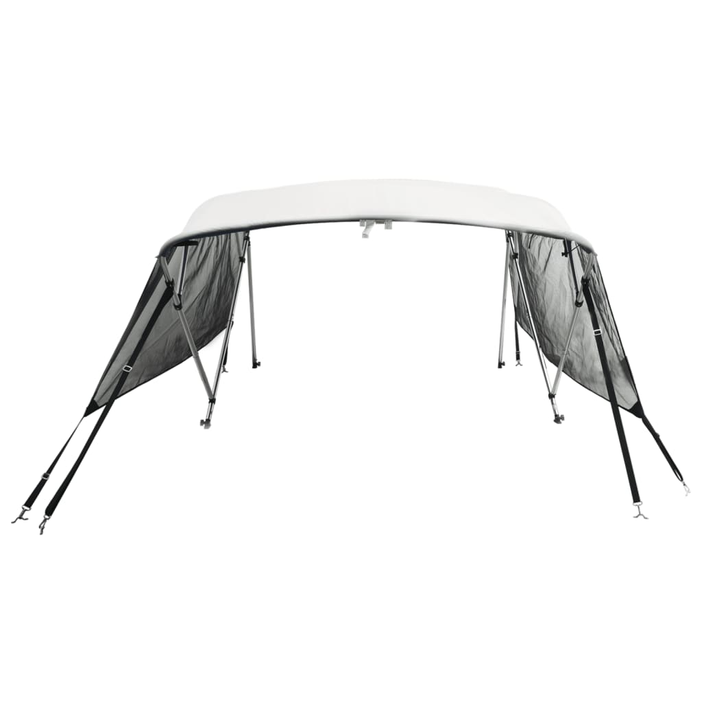 Biminitop 4 bogen met mesh zijwanden 243x(185-198)x137 cm is nu te koop bij PeponiXL, paradijselijk wonen!