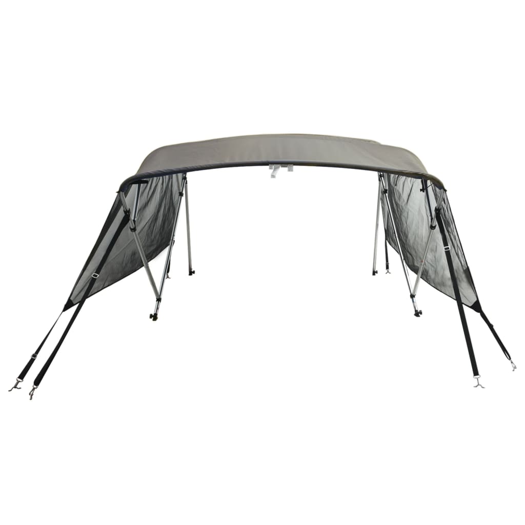 Biminitop 4 bogen met mesh zijwanden 243x(200-213)x137 cm is nu te koop bij PeponiXL, paradijselijk wonen!