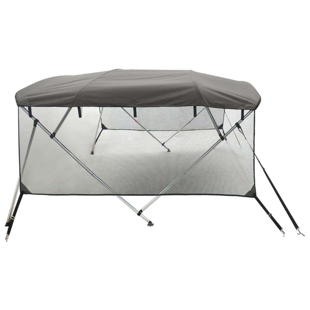 Biminitop 4 bogen met mesh zijwanden 243x(200-213)x137 cm is nu te koop bij PeponiXL, paradijselijk wonen!