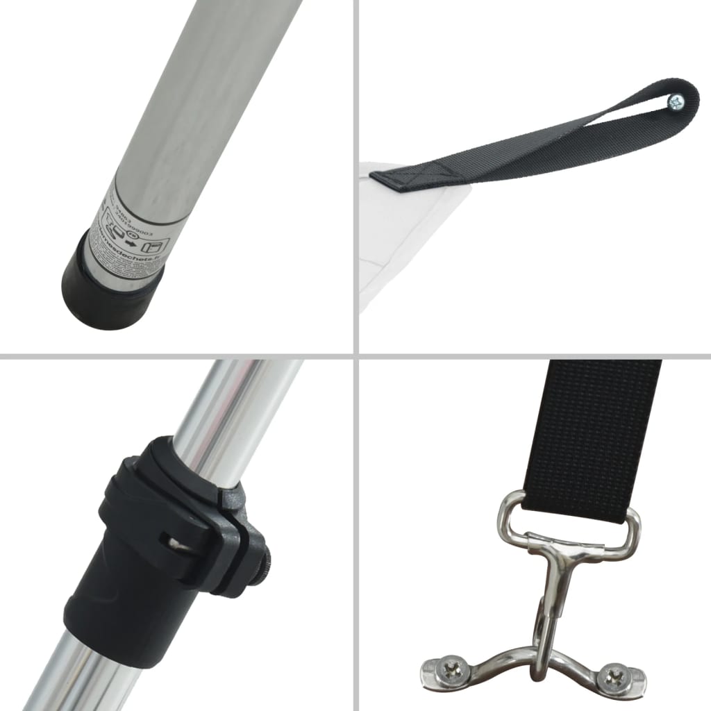 Schaduwdoek T-top 170x170x(115-183) cm wit is nu te koop bij PeponiXL, paradijselijk wonen!