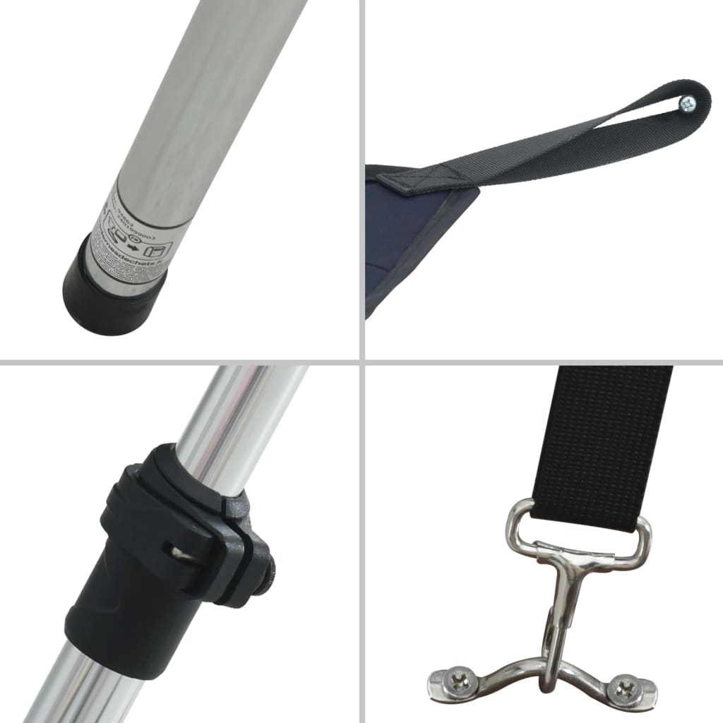 Schaduwdoek T-top 170x170x(115-183) cm blauw is nu te koop bij PeponiXL, paradijselijk wonen!