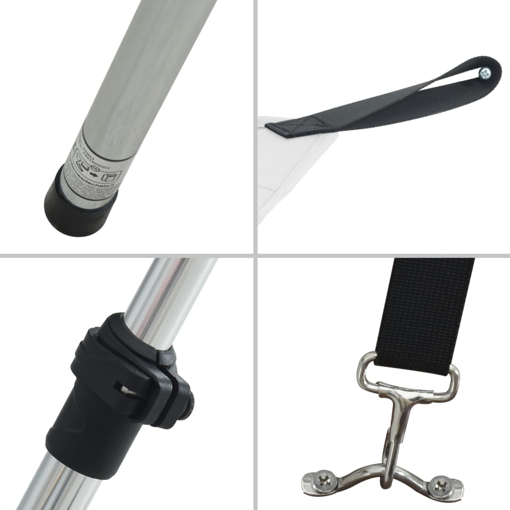 Schaduwdoek T-top 170x208x(115-183) cm wit is nu te koop bij PeponiXL, paradijselijk wonen!